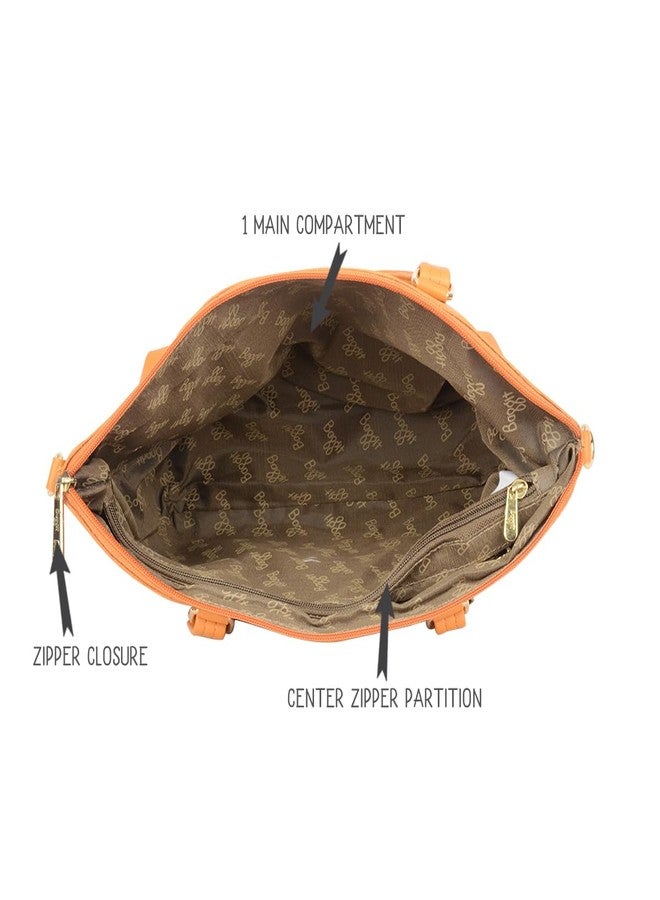 Baggit Women Orange Tote Handbag Medium Size | Ladies Stylish Casual Purse Bag - Image 5